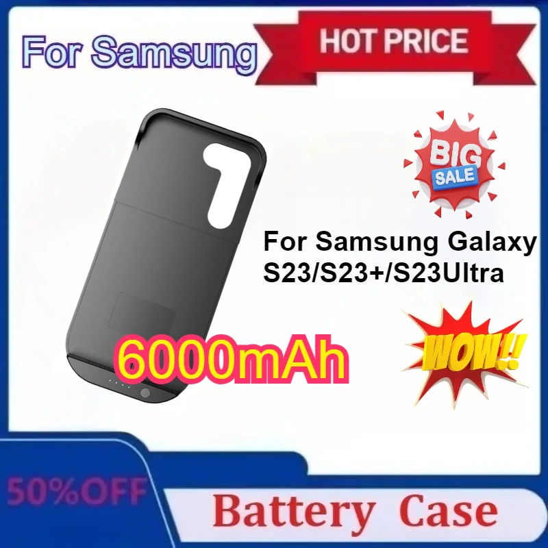 

Power Bank for Samsung Galaxy S23/S23+/S23Ultra S23 Plus/Ultra S23+ Battery Charger Cases External Portable Power Bank Cover