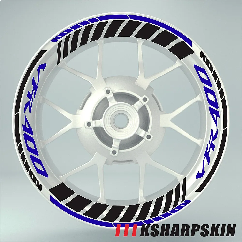 Multiple Color Motorcycle Tire Waterproof Wheel Logo Stripe Decals Stickers for HONDA VFR400