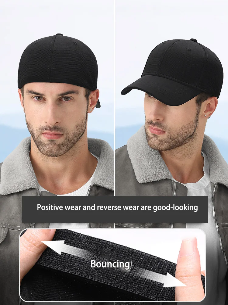 

High Quality Baseball Cap Man Fitted Closed Full Cap Mesh Cap Outdoor Breathable Sports Cotton Sun Male TruckerHat