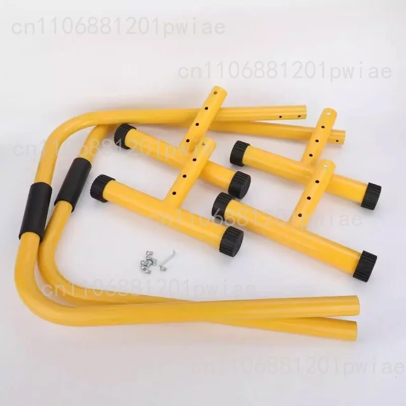 Fitness equipment with adjustable parallel bars Pull-up bar with dip station Split support structure