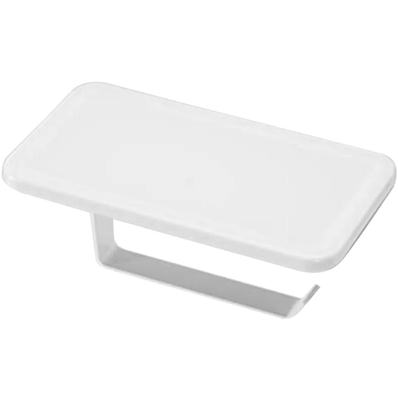 

AS60-держатель туалетной бумаги с полкой, держатель для рулона туалетной бумаги, самоклеящийся и винтовое настенное крепление, держатель для салфеток