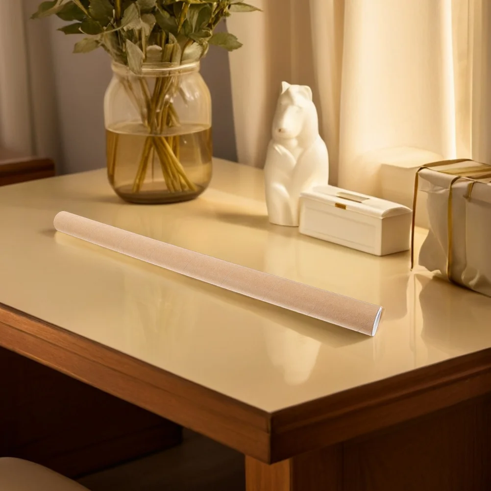 2pcs Paper Tube Packaging Reusable Kraft Cardboard Shipping Tubes For Posters Art Prints Drawings Maps Blueprint Storage Mailing