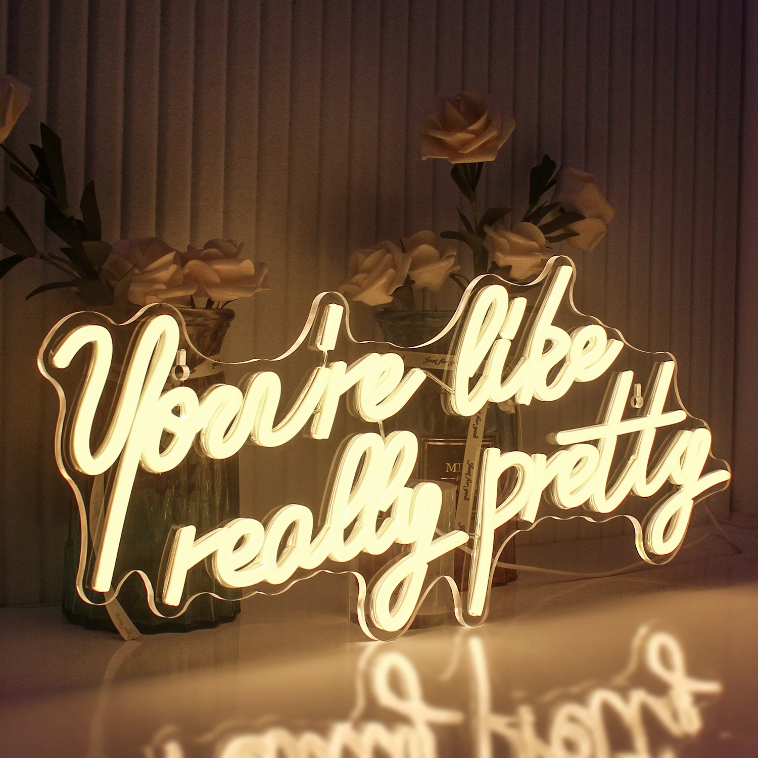 You're Like Really Pretty Neon LED Signs Warm Night Lights For Wedding Proposal Engagement USB Powered Hanging Wall Room Decor