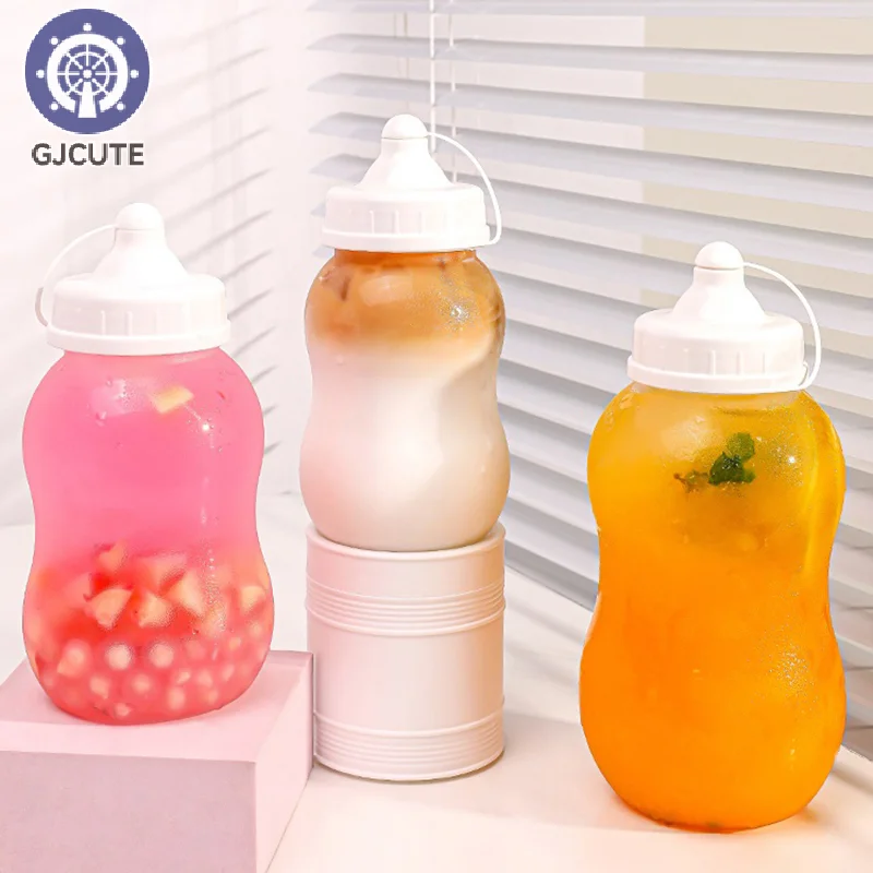 400/500ml Creative Adult Pacifier Water Bottle Lovely Feeding Bottle Portable Kids Student Drinking Bottles