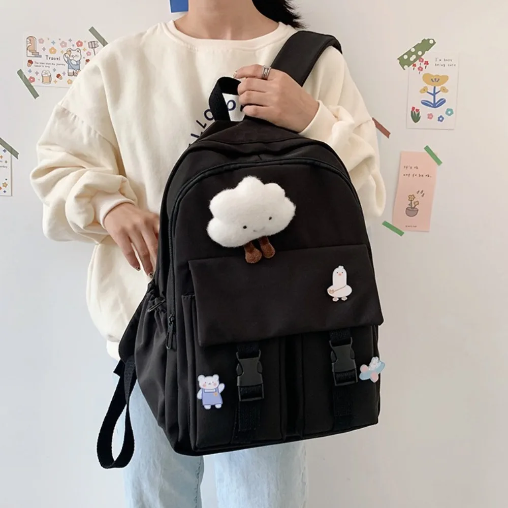 Schoolbag Women\'s Korean Edition Harajuku ulzzang High School Student Instagram Style Minimalist Forest Series Large Capacity