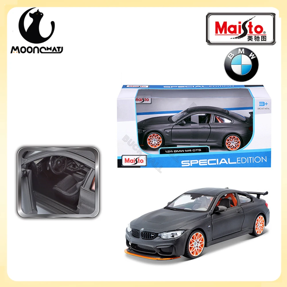 Maiisto-BMW M4 GTS Modelo Carro Liga, 1:24 Modelo, Coleção de Carros Esportivos, Veículo De Luxo, Ornamento, Presente De Aniversário Do Namorado