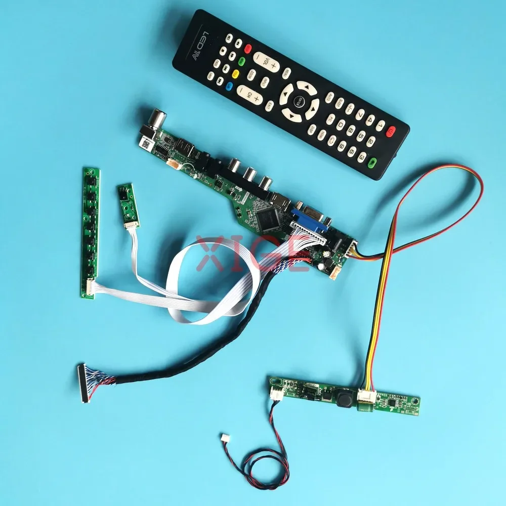 

For LTM230HT10 LTM230HT11 LTM215HL01 LCD Controller Board Analog TV Signal 1920*1080 Kit VGA+HDMI+AV+USB 23" Monitor LVDS 30-Pin