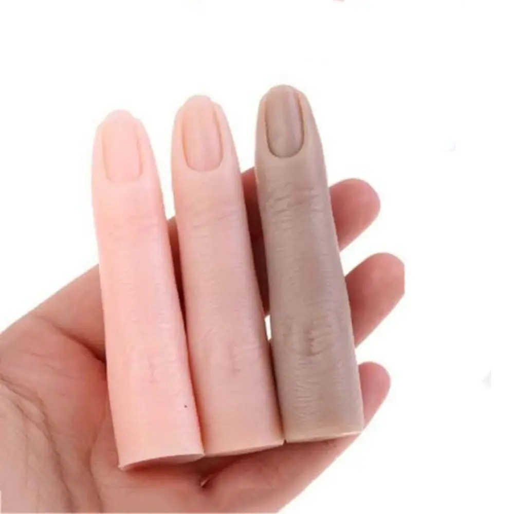 False Nail Tip Nail Art Training Practice False Finger Model Nail Showing Stand Fake Finger Model Fake Finger Display Tool