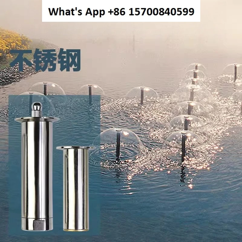 304 Stainless Steel Mushroom Nozzle Hemisphere Fountain Nozzle Horn Fountain for Home Garden Water Feature