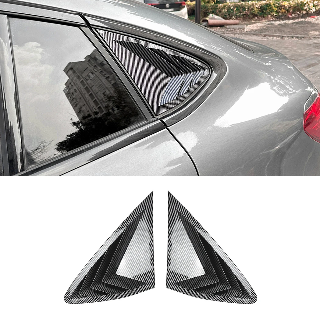 For Mercedes Benz GLC Coupe C253 2016-2022 Car Rear Side Window Louver Air Vents Windshield Decoration Cover