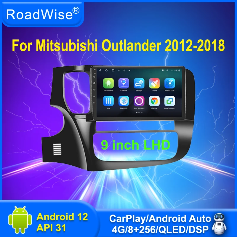 

Автомагнитола 2 Din, 8 + 256, Android 12, мультимедийный плеер для Mitsubishi Outlander XL 3 LHD 2012-2018, 4G, Wi-Fi, DSP, GPS, DVD