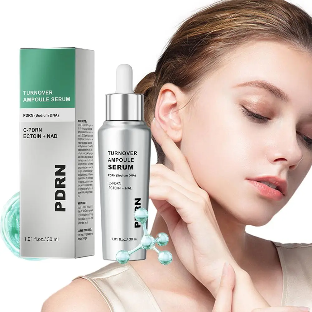 PDRN Peptide Intensive Skin Turnover Ampoule Serum - Deep Hydrating, Tightening, Rapair Barrier, Revitalize Skin Renew Skin Care