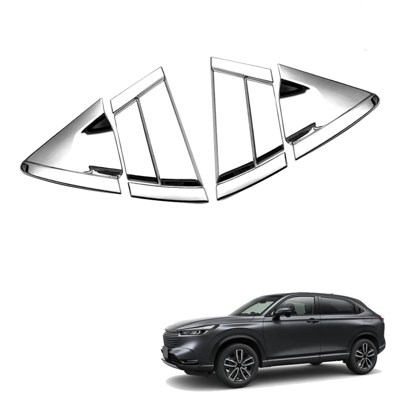 For Honda HRV HR-V Vezel 2021 2022 Chrome Rear Door Handle Bowl Cover Insert Trim Protector Molding Decoration Styling