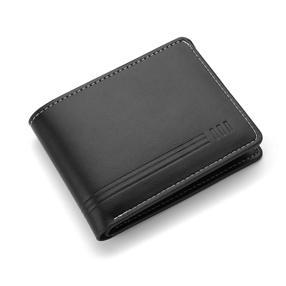 رجال الأعمال الرجعية محفظة قصيرة بو الجلود سستة محفظة نسائية للعملات المعدنية متعددة فتحة متعددة الوظائف محفظة رجالية