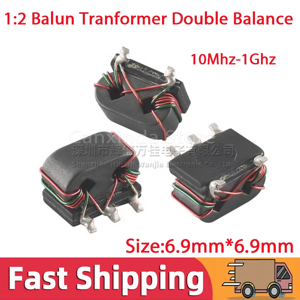 5 pz SMD 1:2 RF Balun trasformatore doppio bilanciamento Mixer B5F tipo 10Mhz-1Ghz bilanciato sbilanciato