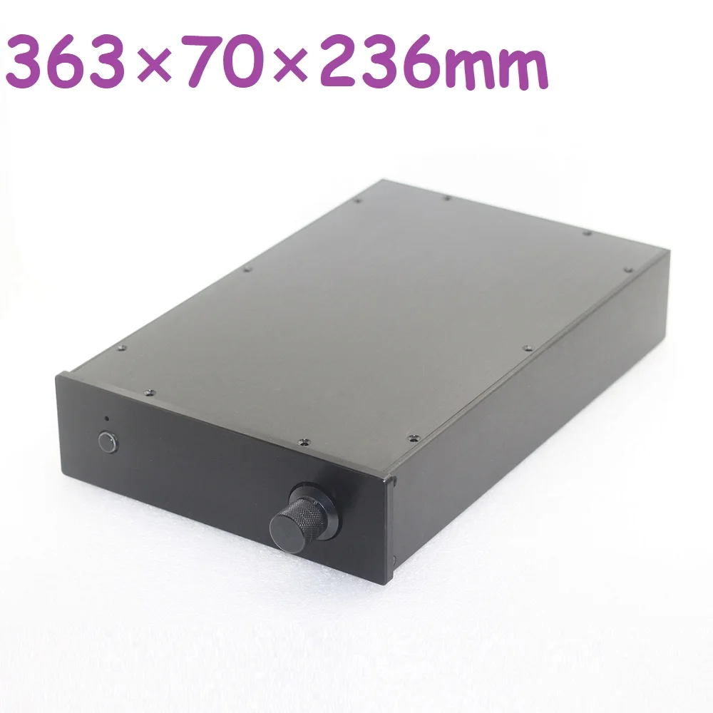 

D363 W236 H70 Anodizing Aluminum Power Amplifier Chassis DIY Preamplifier Housing DAC Decoder Shell Balanced Cabinet Preamp Case