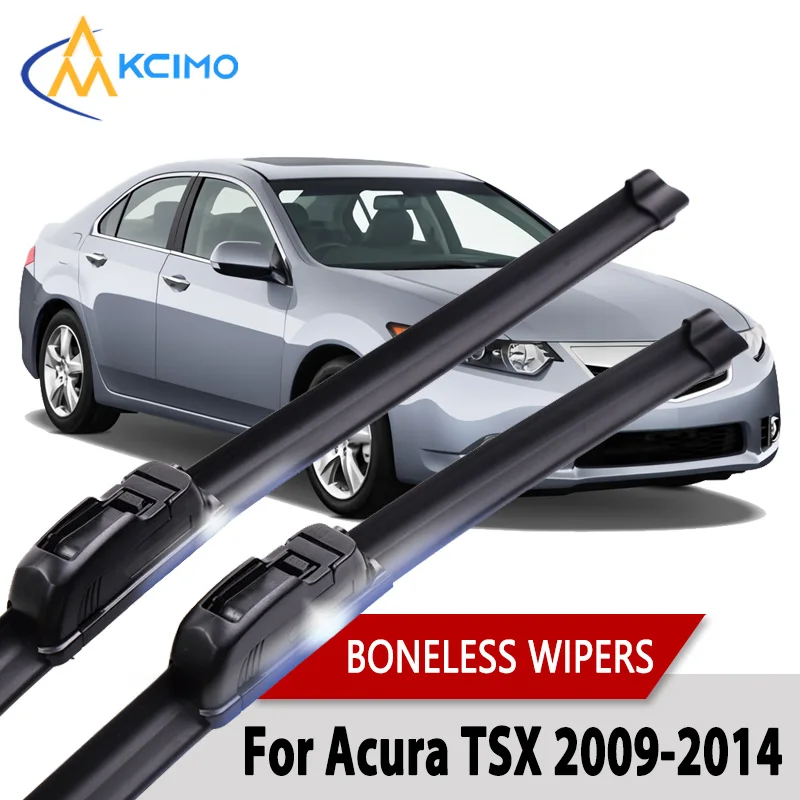 Car Wiper For Acura TSX 2009-2014 Wiper U-type Soft Rubber Boneless Wiper HD Quiet Durable Automotive Wiper 24