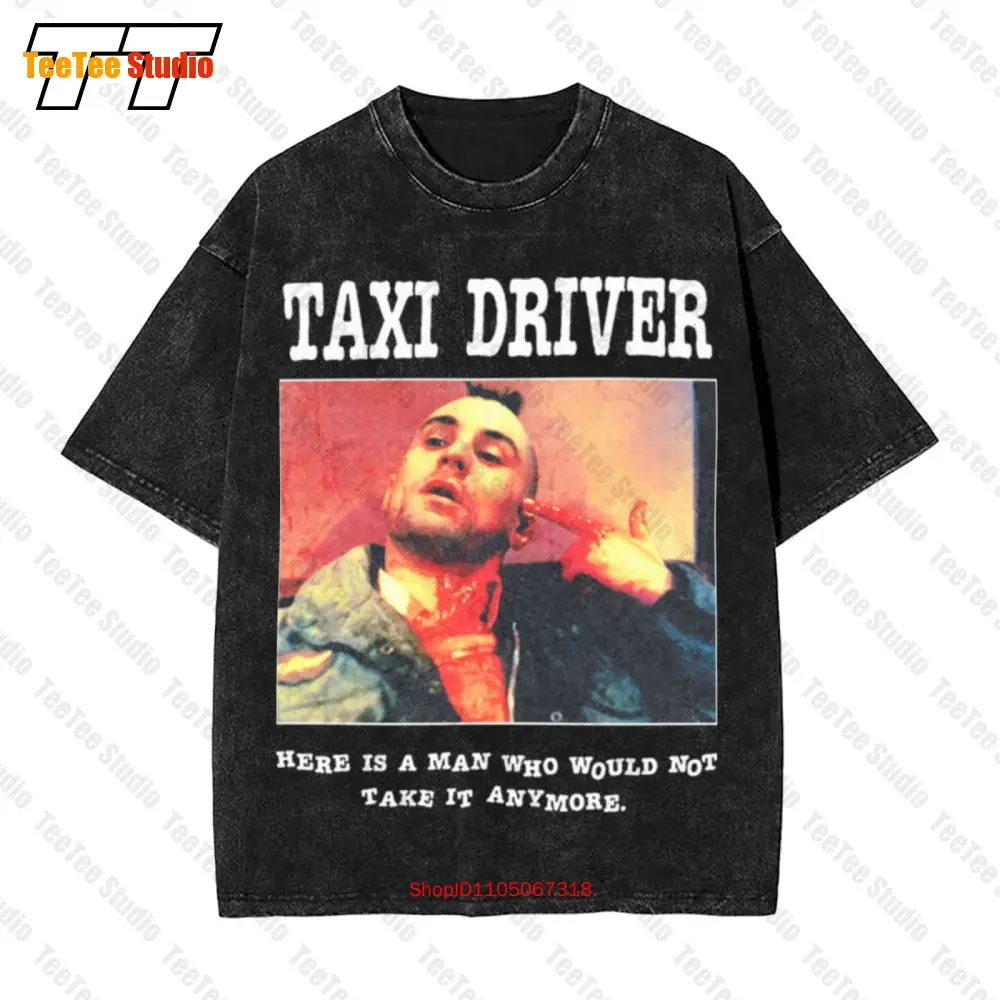 Taxi Driver Here Is Film Vhs Movie Robert De Niro Scorsese Heat Goodfellas Casino Vintage Oversized T-Shirt GHPO