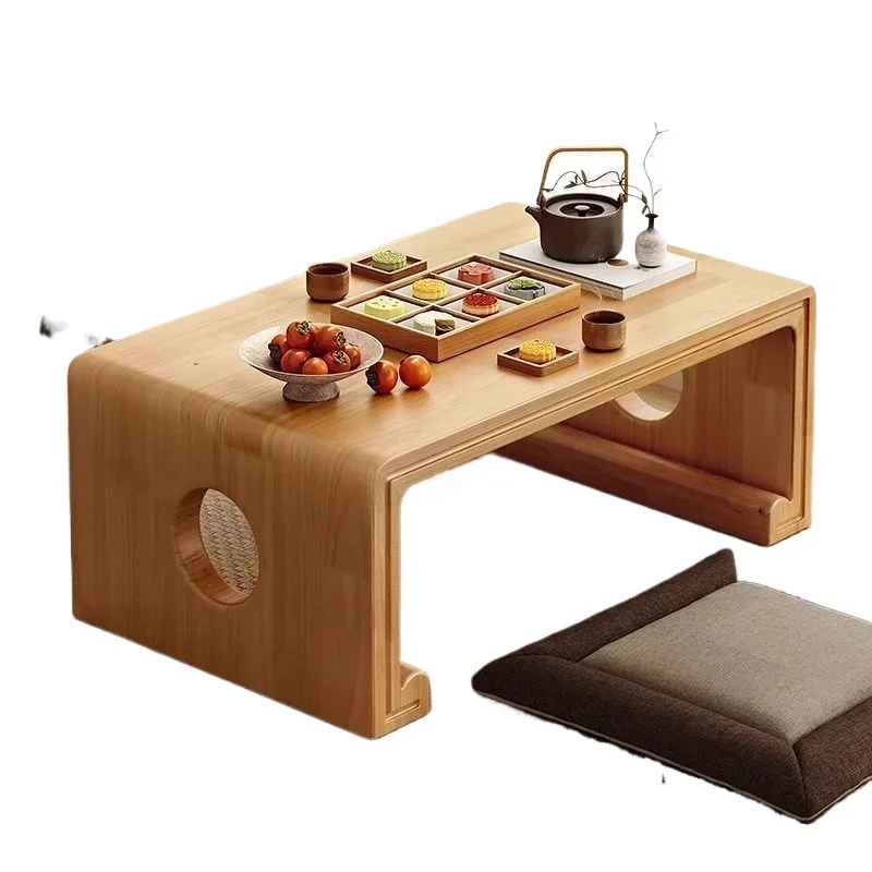 

bay window small table balcony kang household solid wood tatami small coffee bed study low bay window