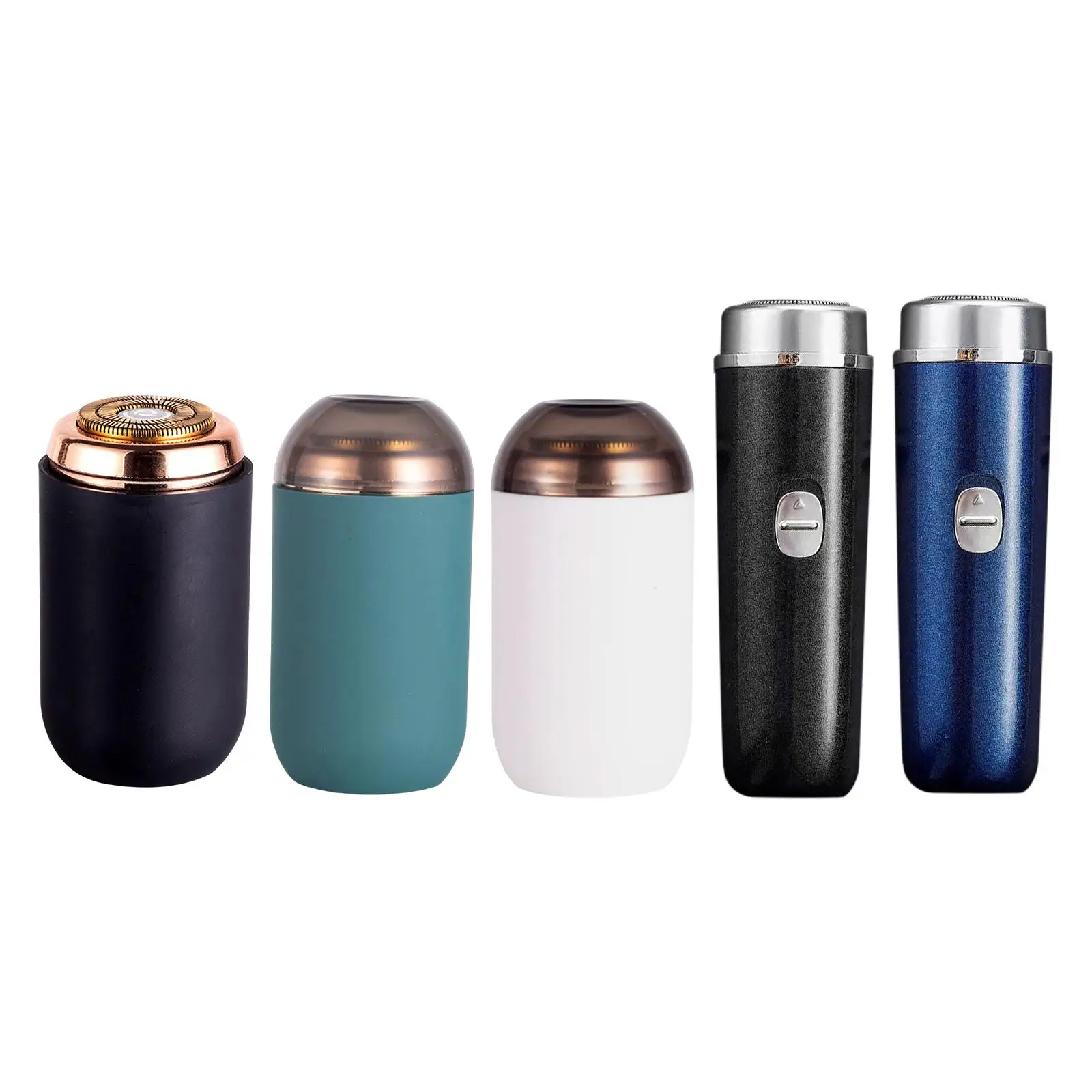 Mini barbeador elétrico à prova d'água com carregamento USB de bolso compacto para escritório