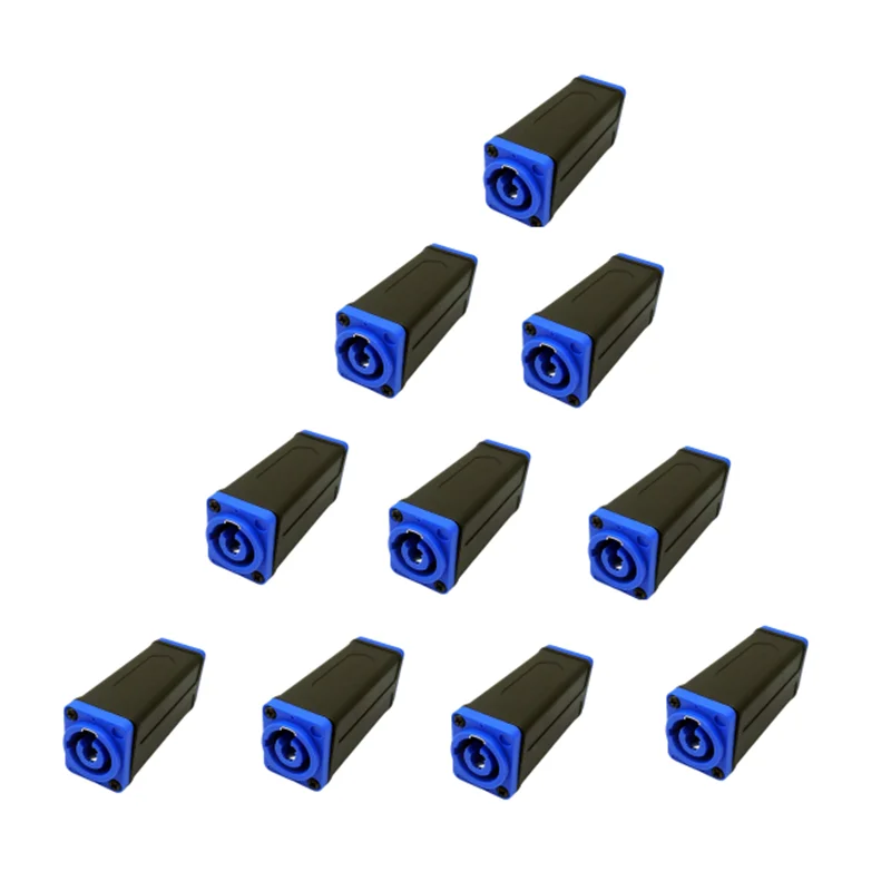 10PCS Powercon Coupler Connector Stage light LED light Power Supply Docking Extension Head Power Cable Connector
