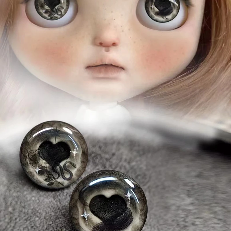 YESTARY Eyes For Toy Dolls Blythe BJD accessori per bambole occhi magnetici per bambole artigianato fatto a mano Drop Glue Eye Piece per Blythe Doll