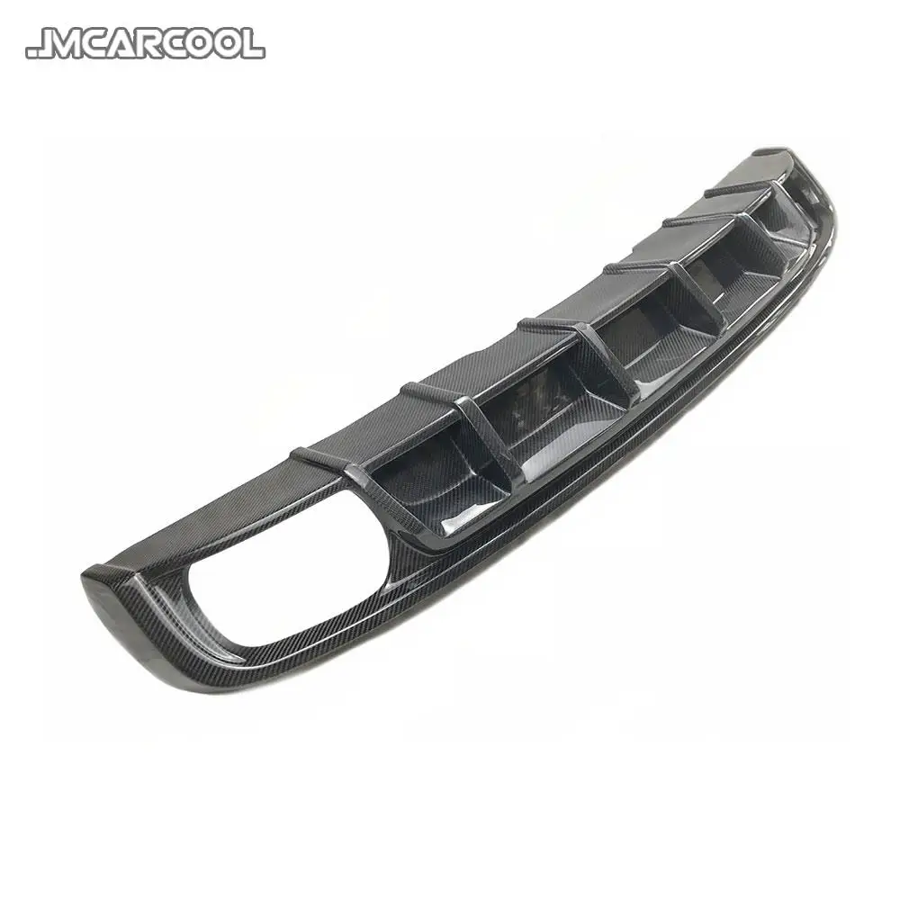 Carbon fiber Rear Bumper Diffuser For Audi A4 Sline S4 B9 2017 2018 FRP Unpainted Black Auto Car Protector Styling