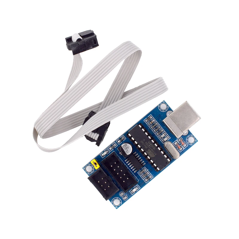 USBtinyISP Downloader AVR Микроконтроллер Скачать Кабель USB-интерфейс, совместимый с 6-полюсным кабелем в комплекте