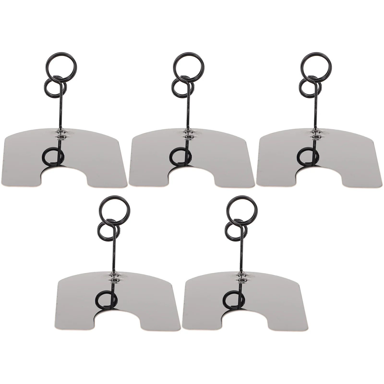 

5pcs Price Label Clips Holders For Table Setting Paper Display Stand Signage Stand Metal Sign Rack Card Holder Place Card Holder