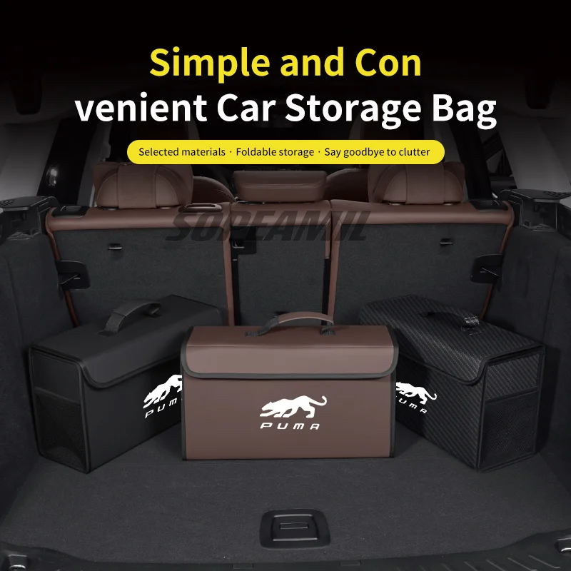 

Car Trunk Organizer Box Tailbox Stowing Tidying Storage Bag For Ford Mondeo Focus Raptor Puma Edge Explorer Ecosport Ranger Kuga