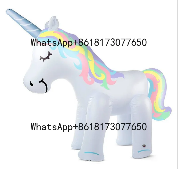Unicorn Sprinkler Toys Inflatable Outdoor Yard Sprinkler Games for Children and Adults Lawn
