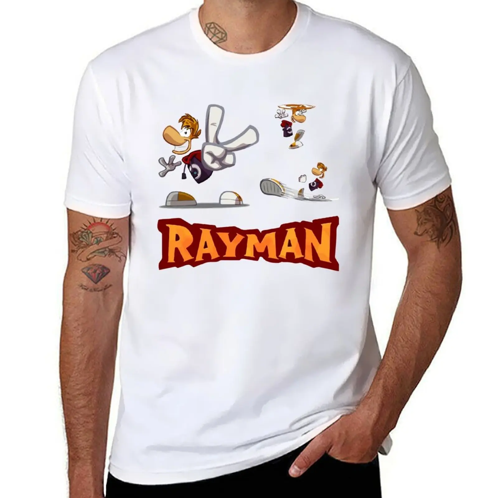 فكرة الهدايا Rayman تي شيرت متعدد تي شيرت للرجال تي شيرت جرافيك تي شيرت مطبوع حسب الطلب #1