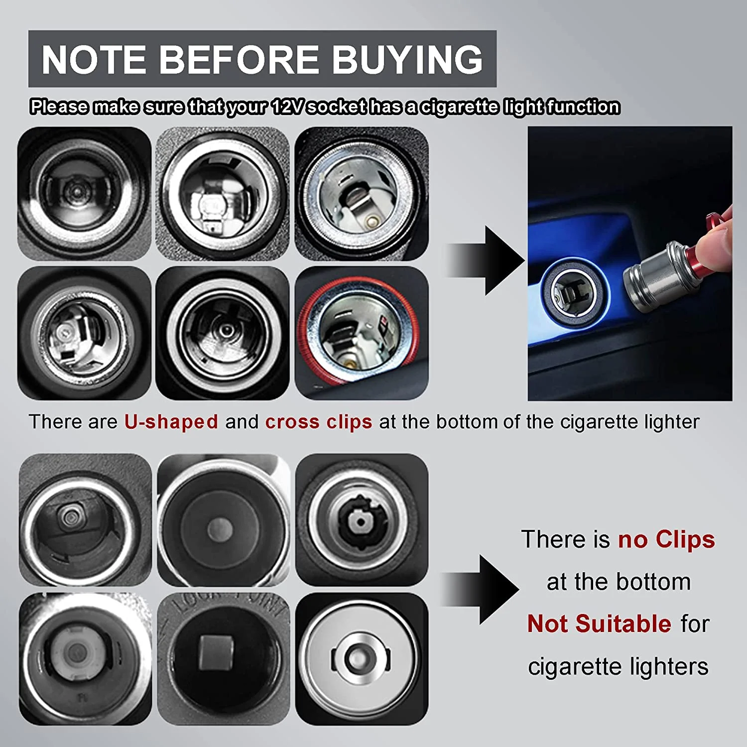 Car Cigarette Lighter EJECT FIRE MISSILES Button Replacement Plug Cover 12V Power Source Fits Most Automotive Vehicles