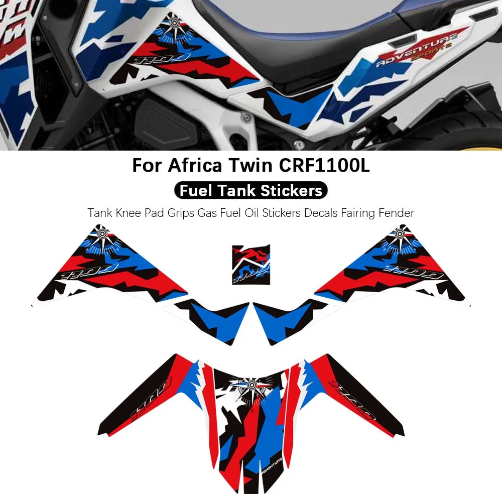 Tank Pad Fuel Oil Protector Stickers Decals For CRF 1100L 1000 L CRF1100L CRF1100 Africa Twin AfricaTwin Adventure ADV Sports