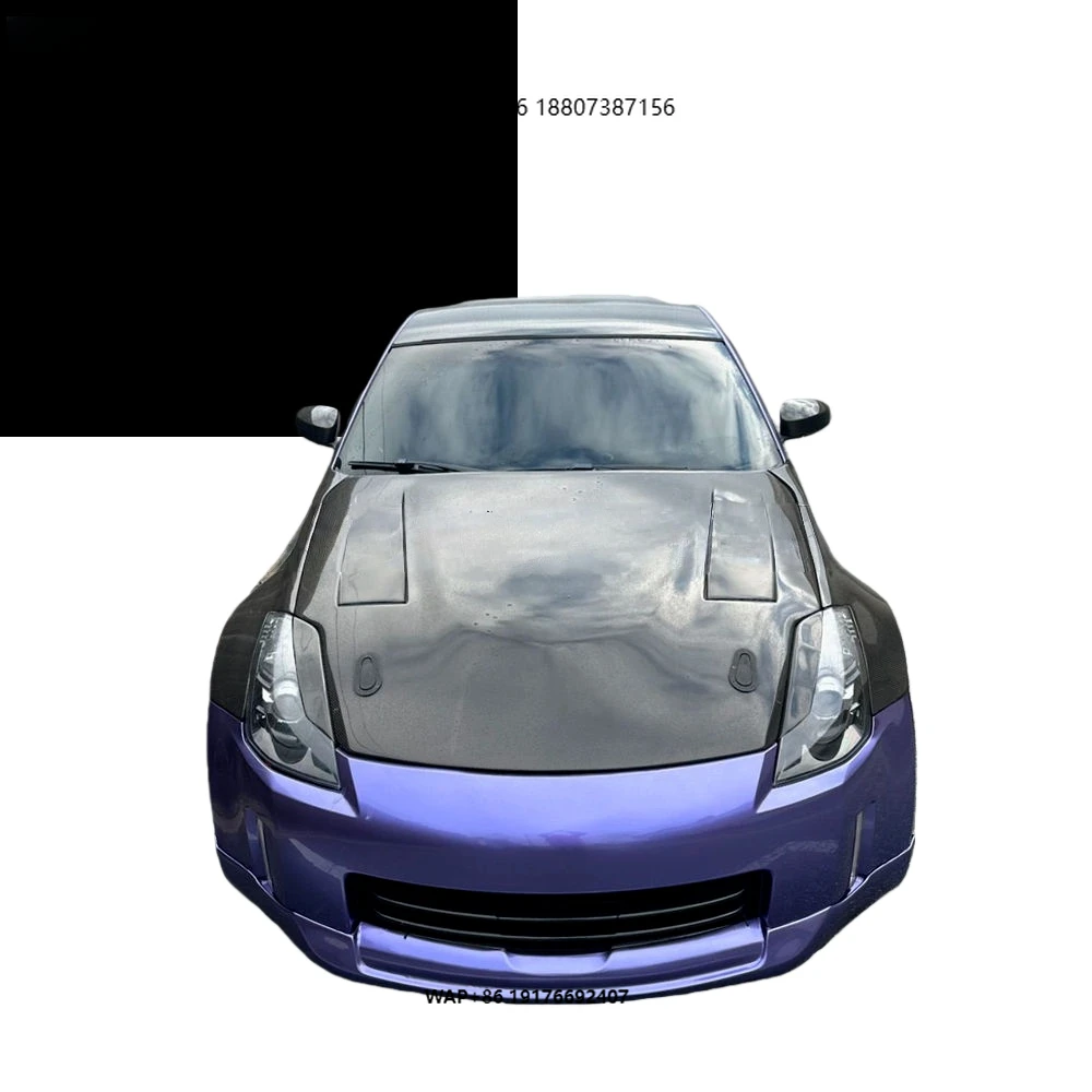 

TS Style High-quality Carbon Fiber Engine Hood Suitable forNissan 350z Z33 Modification and Upgrade Engine Hood Body Kit