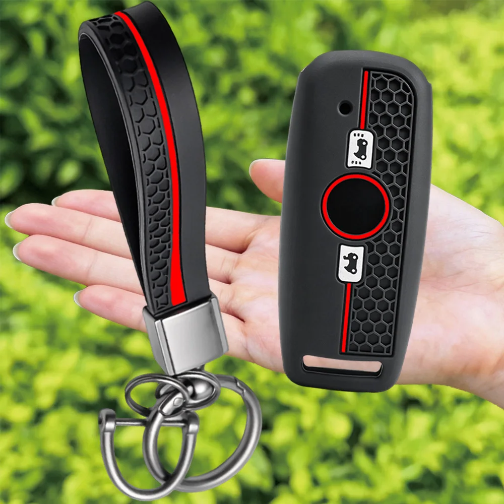 Motorcycle Silicone Keychain For Honda Goldwing 1800 2018 2019 2020 GL 1800 Gold Wing GL1800 Key Shells Key Case Key Protection
