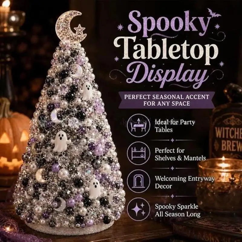 DIY Beaded Christmas Tree Craft Kit With Complete Tools Handmade Assemble Set for Xmas Gifts Art Craft Project