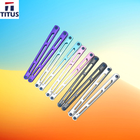 TITUS Tsunami V4 нож бабочка 7075 Aluminum Channel Handle Bushing System Pocket EDC Tool Knife