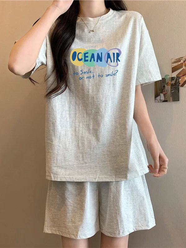 conjunto-de-pijama-casual-confortavel-de-algodao-puro-para-mulheres-leve-e-respiravel-para-uso-em-casa-e-ao-ar-livre