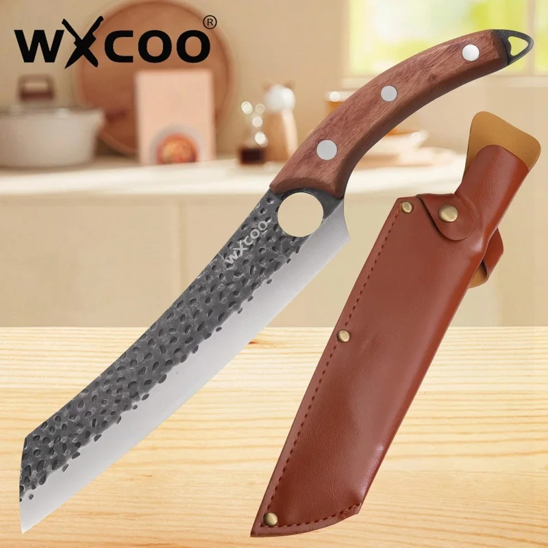 

WXCOO нож для обвалки мясника кованые кухонные ножи шеф-повар нарезка кулинария тесак мясо рыба фрукты овощи универсальный нож для резки