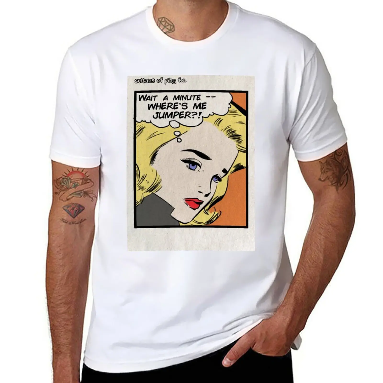 

New Where's Me Jumper - Sultans of Ping T-Shirt graphic t shirt quick drying t-shirt Short sleeve mens clothing