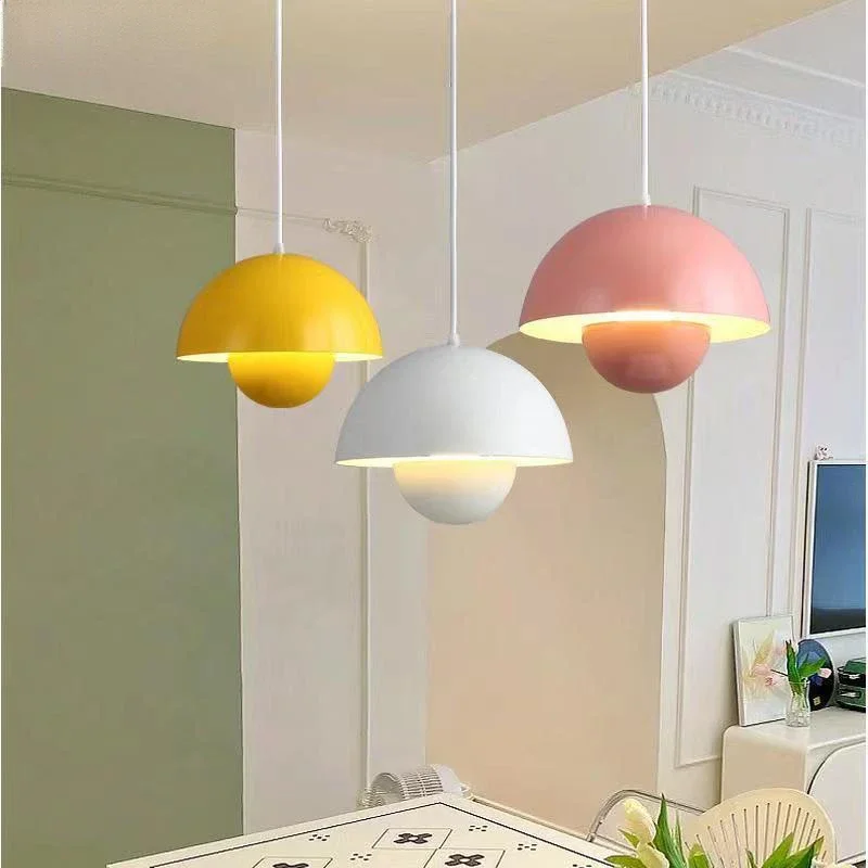 

Winfordo Nordic Macarone Chandelier Lighting Colorful Pendant Lamps for Café Resraurant Dining Room Living Room Home Decor