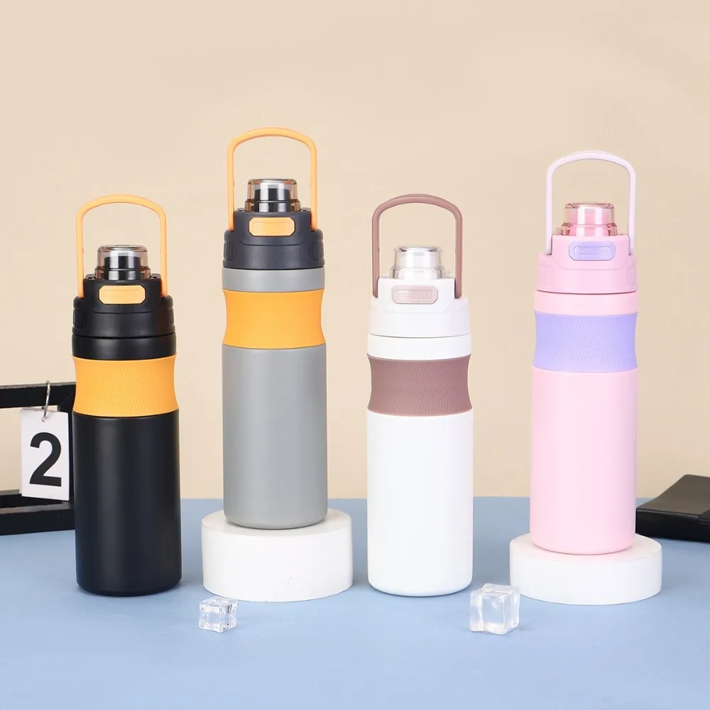 

Изолированная чашка из нержавеющей стали, герметичный чайник большой емкости с вакуумной изоляцией, двойной питьевой чайник с ручкой