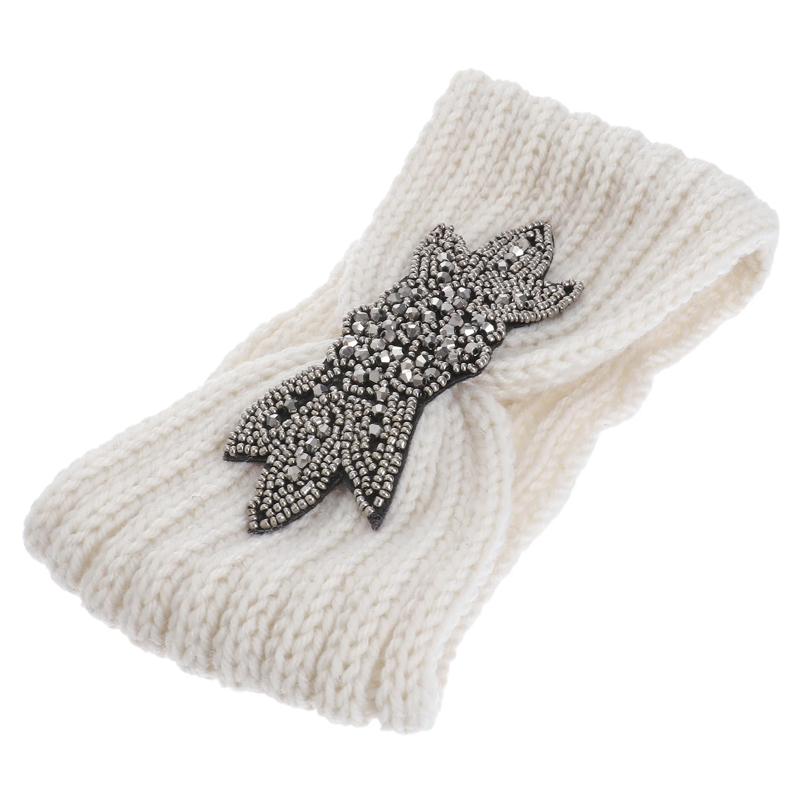 

Drill Tape Headbands Hair Hoops Knitted Ribbon Women Winter Warm Accessories Fashion Flower Pattern Elegant DesignBreathable