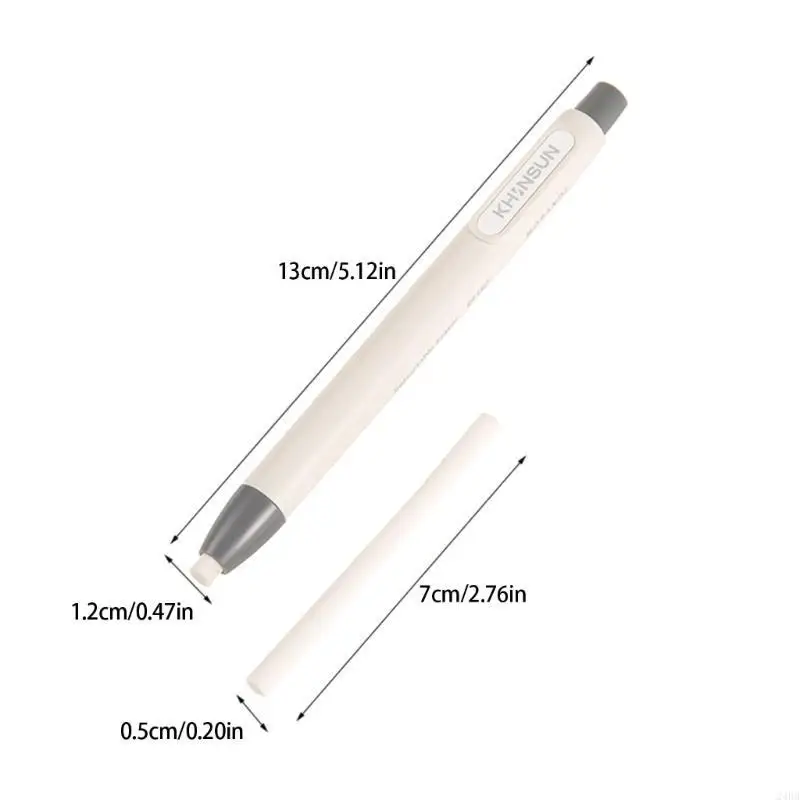 Retractable Eraser Pen Rubber Eraser with Retractable Sleeve Easy Erasing 24BB