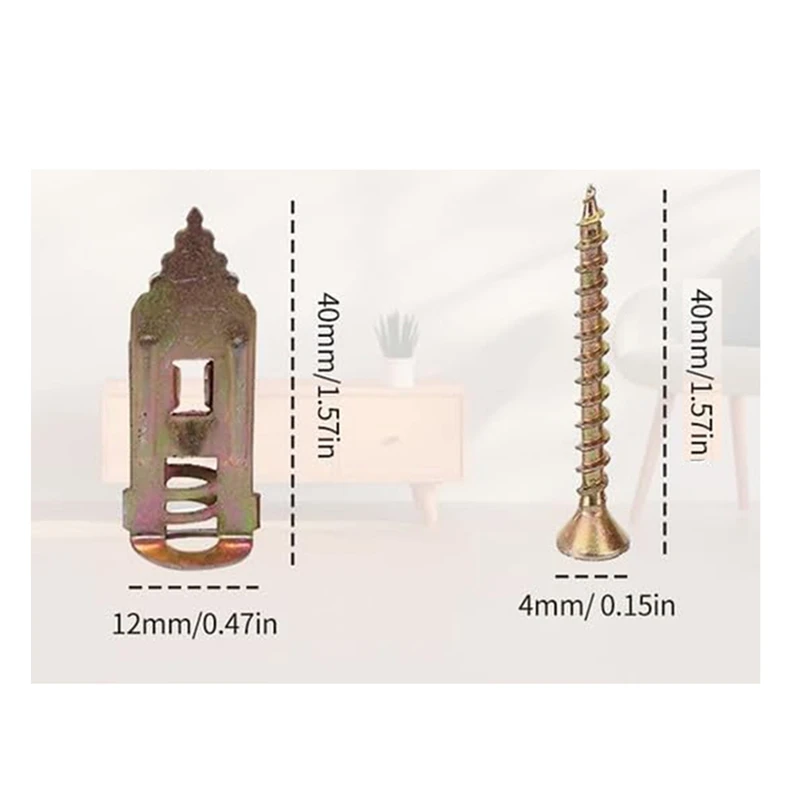 ABSJ-100PCS Модернизированные самосверлящие анкерные шурупы, комплект анкеров и винтов для гипсокартона, простое применение, без сверла или отверстий в стене