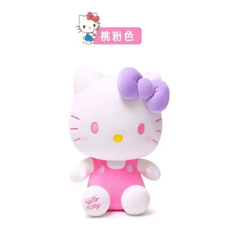 22CM Hello Kitty Plush Toys For Children  Cute Kt Cat Dolls Soft Sanrio Stuffed Toys Kawaii Christmas Day Gift For Girls Toy image 6