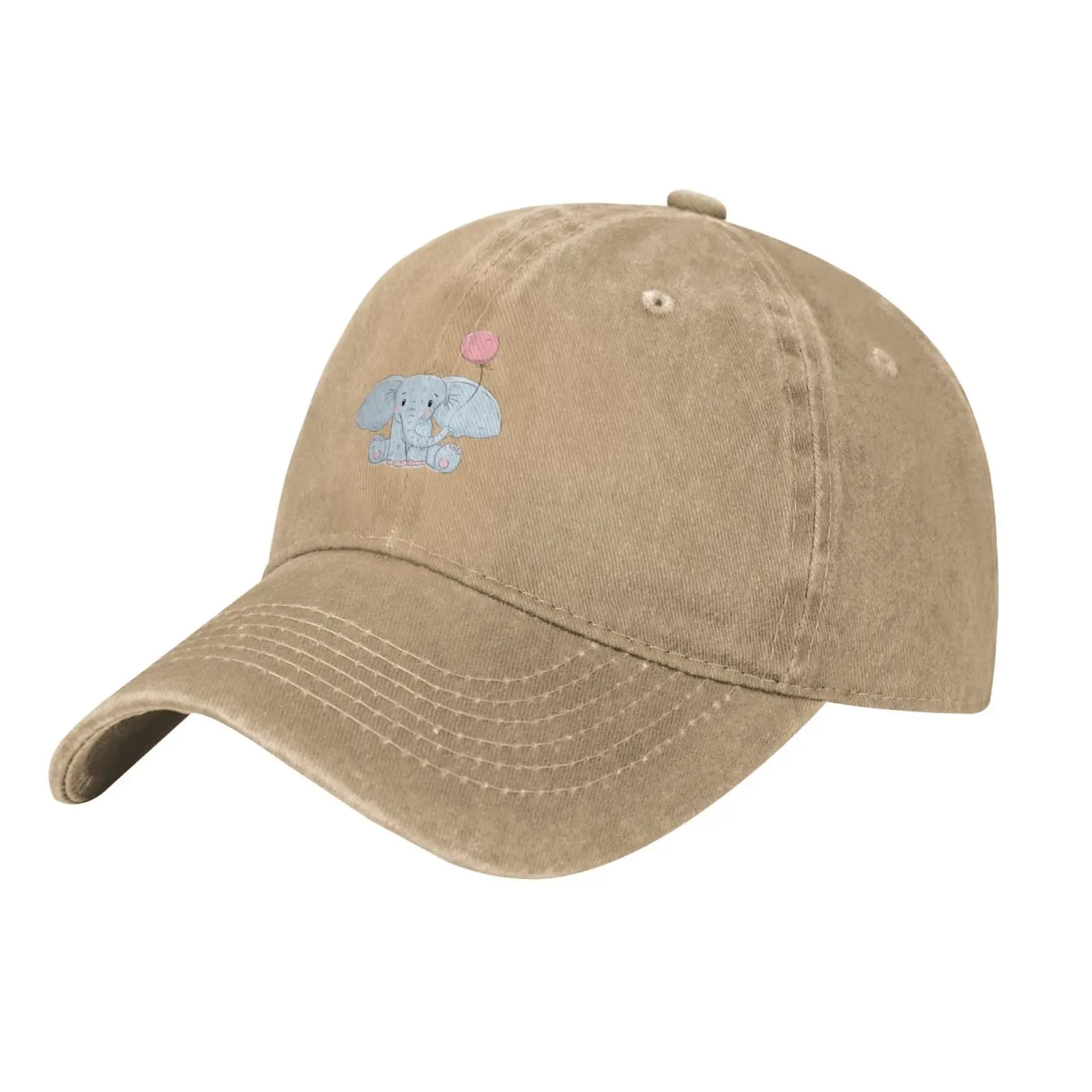 Cute Little Elephant Baseball Cap for Men Women Vintage Trucker Hat Golf Hats Dad Hat