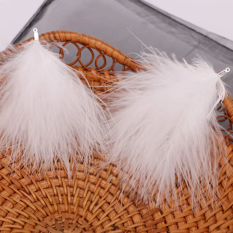 

Brooch Velvet Feather Clip DIY Wedding Dress Hair Earrings Toddler Hanging Ornaments Accessories Wedding Accessories elegant