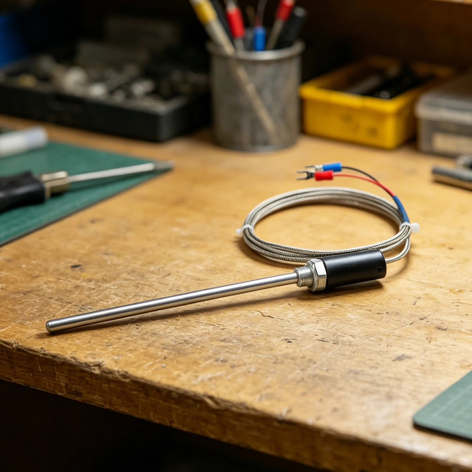 Professional Thermocouple Probe with PT100K Type 12345M for Reliable Temperature Monitoring in Automation and Heating Equipment